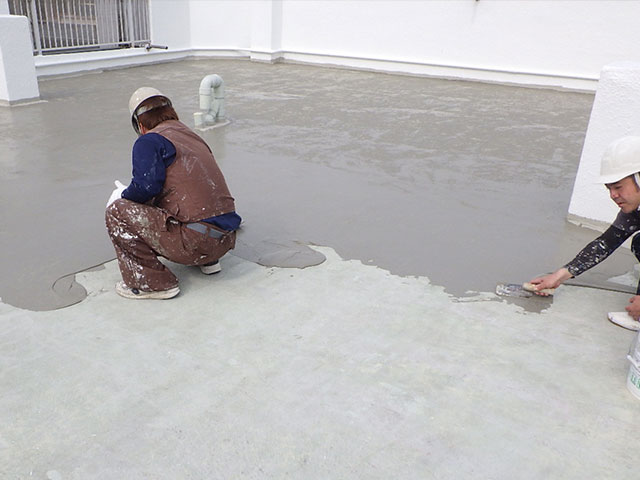 水勾配(下地調整)